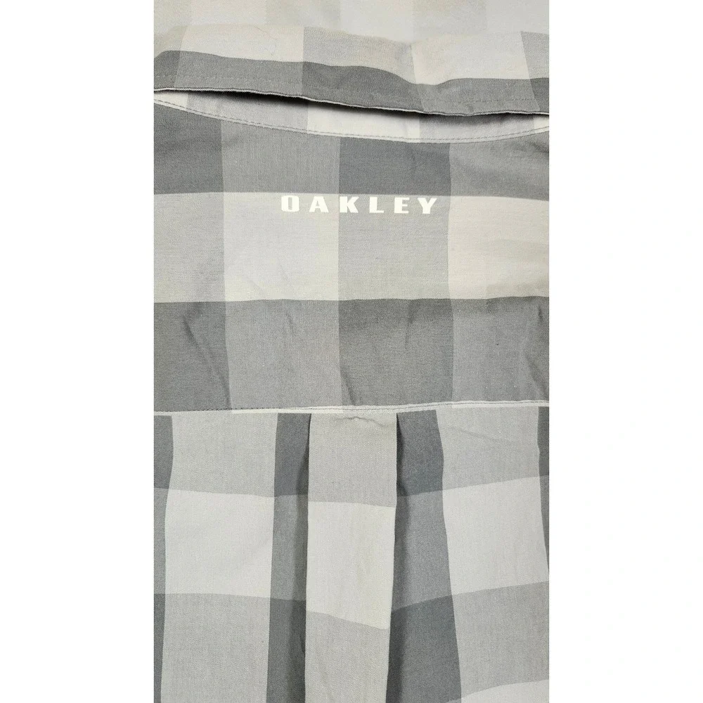 Oakley Mens XL Regular Fit Buffalo Plaid Long Sleeve Button Down Shirt 0032 - Picture 6 of 11